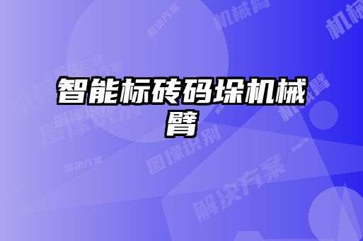 智能標(biāo)磚碼垛機械臂
