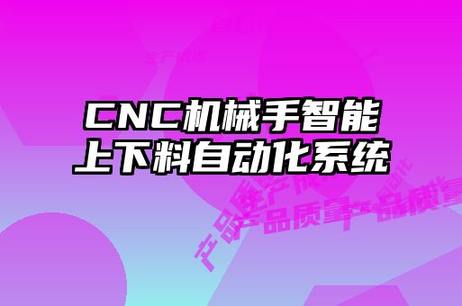CNC機械手智能上下料自動化系統