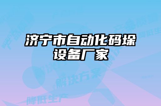 濟(jì)寧市自動(dòng)化碼垛設(shè)備廠家