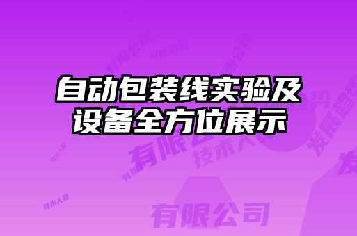 自動包裝線實驗及設(shè)備全方位展示