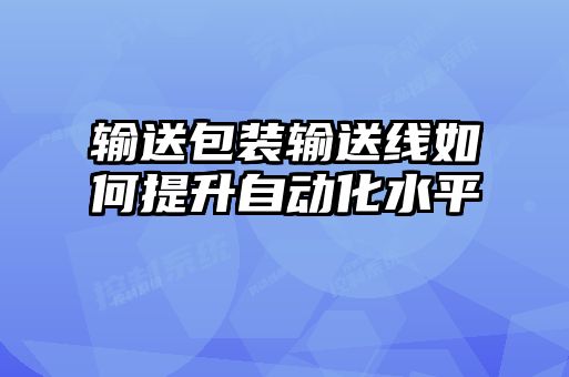 輸送包裝輸送線如何提升自動化水平