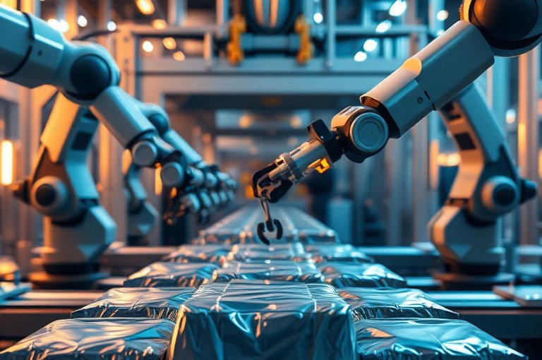 購買PVC環(huán)保包裝膜時自動碼垛線有哪些注意事項